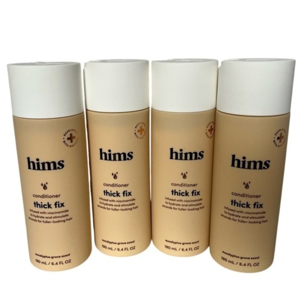 Hims Thick Fix Conditioner Eucalyptus Grove Scent Lot Of 4 Bottles Sealed